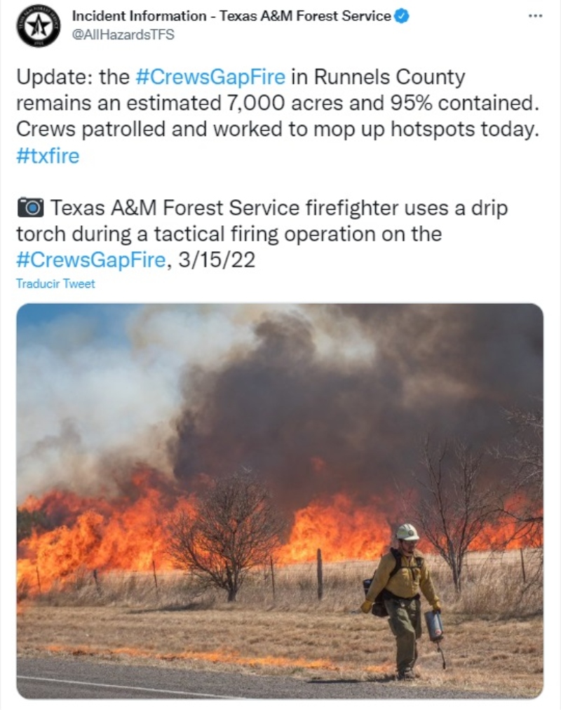 Evacuan personas incendios Texas: Las grandes llamas se han expandido